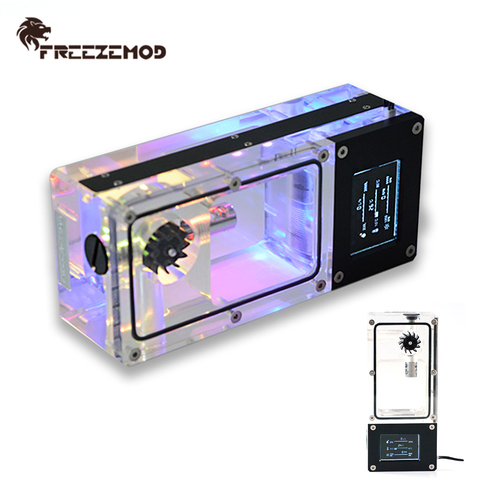 FREEZEMOD Intelligent Water Tank LCD Flowmeter RPM Hall Flow Speed Temperature Electrical Detection  Watercooler Monitoring MOD ► Photo 1/6