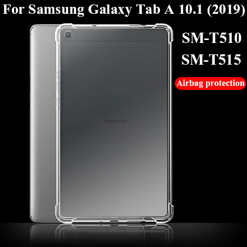 Tablet case for Samsung Galaxy Tab A 10.1' 2022 Silicone soft shell TPU Airbag cover Transparent protection for SM-T510/T515 - Price history Review | AliExpress Seller - QIJUN Official Store