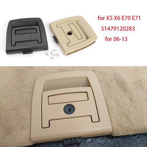 Car Trunk Tail Cover Bottom Plate Mat Floor Carpet Handle Auto Accessories For BMW E70 X5 E71 X6 2006-2013 51476958161 ► Photo 1/5