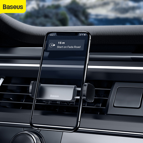 Baseus Car Phone Holder Air Outlet Car Mount For 4.7-6.5 inch Mobile Phones Car Holder Car Air Vent Clip Mount Car Stand Bracket ► Photo 1/6