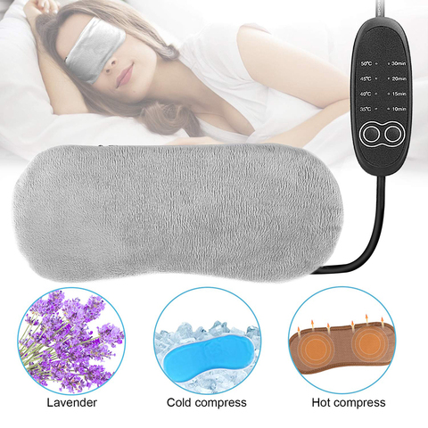 Lavender Heated Eye Mask for Sleeping USB Heated Eye Mask Warm Steam Dry Eye Mask Electric Temperature Heating Hot Eye Mask ► Photo 1/6