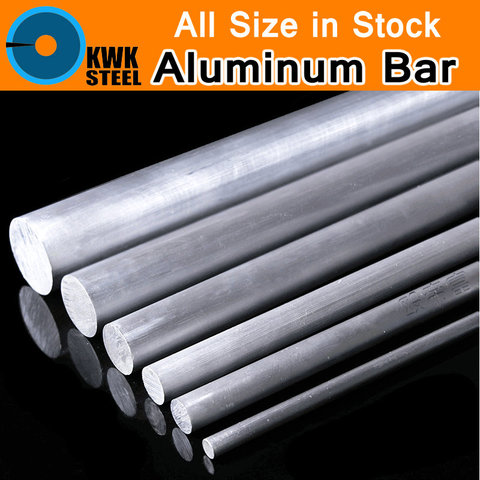 Aluminum AL 6061 Round Bar Aluminium Strong Hardness Rod for Industry or DIY Metal Material Frame Metal Bar for Mould CNC Mold ► Photo 1/6