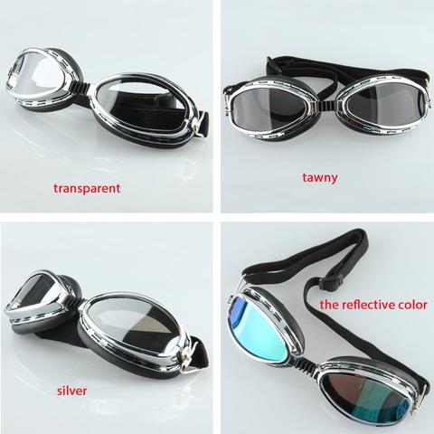 Motorcycle Vintage Retro Sport Aviator Pilot Goggles Anti-UV Dustproof Snowmobile Glasses Helmet Eyewear For Harley Cafe Racer ► Photo 1/6