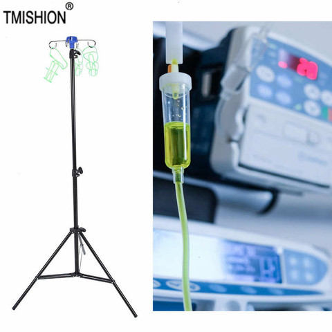 Portable IV Pole Drip Bag Stand Intravenous Foldable Pole Stand for Clinic Home Care Aluminum Alloy ► Photo 1/6