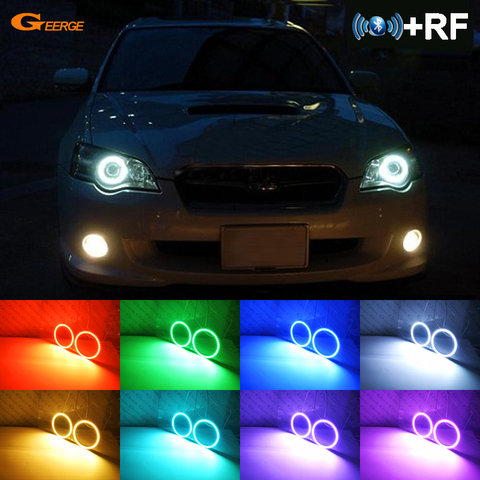 RF remote Bluetooth APP Multi-Color Ultra bright RGB LED Angel Eyes Halo Ring kit For Subaru Legacy B4 Liberty IV 2007 2008 2009 ► Photo 1/6