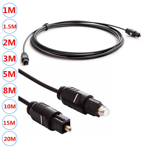 Hot OD 2.2 Gold Plated Digital Audio Optical Fiber Cable Toslink SPDIF Cord PVC For DVD VCR CD Player HI-FI Speake ► Photo 1/5