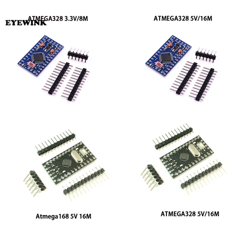 1pcs/lot Pro Mini 168/328 Atmega168 5V 16M / ATMEGA328P-MU 328P Mini ATMEGA328 5V/16MHz For Arduino Compatible Nano Module ► Photo 1/4