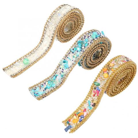 Holiday DIY Decorations Rhinestone Ribbon Sparkle Small Diamond Wrap Roll Decoration Wedding Decoration ► Photo 1/6