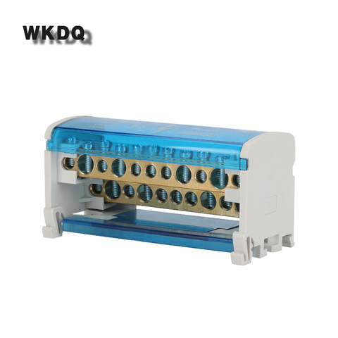 WKH211 Din Rail Terminal Blocks  Modular Screw Connection Power Distribution Block Box Universal Electric Wire Junction Box ► Photo 1/6