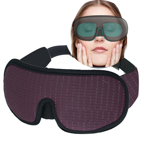 3D Sleeping Mask Block Out Light Soft Padded Sleep Mask For Eyes Slaapmasker Eye Shade Blindfold Sleeping Aid Face Mask Eyepatch ► Photo 1/6