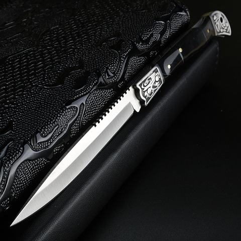 XUAN FENG Outdoor Jungle Knife Wild Survival Straight Knife Camping Tactical Military Pocket Knife Hunting Folding Knife ► Photo 1/6