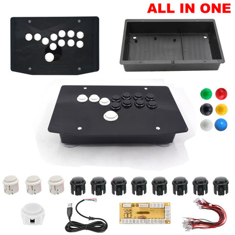 DIY Hitbox Joystick All Button Fighting Game Controllers Kit Panel Case Buttons Encoder Cable ► Photo 1/6