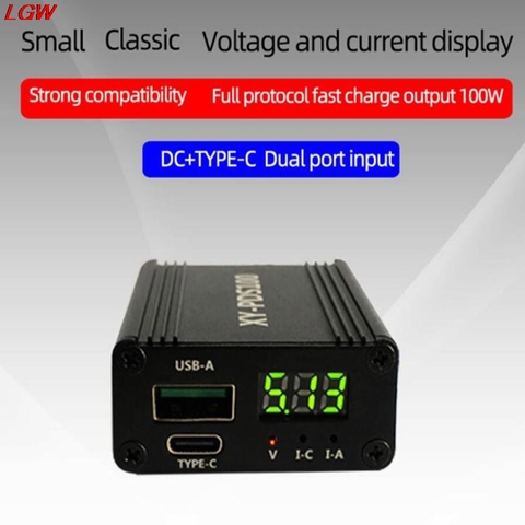 XY-PDS100 QC4.0 QC3.0 Type-C 100W is suitable for the application of SCP / FCP step-down mobile phone fast charger module ► Photo 1/6