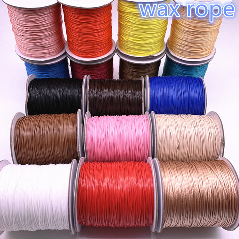 0.5 0.8 1.0 1.5 2.0mm Waxed  Cord Waxed Thread Cord String Strap Necklace Rope Bead DIY Jewelry Making for Bracelet ► Photo 1/6