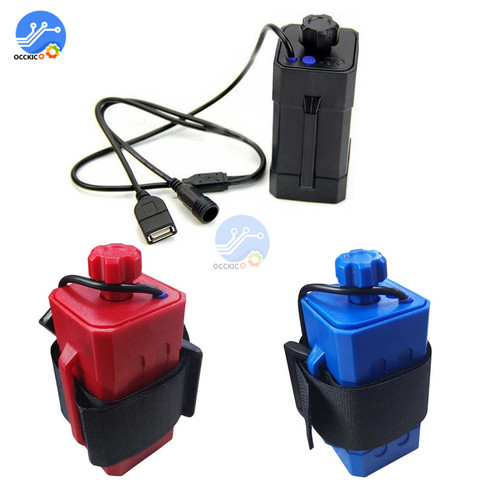 4x 18650 Cycling Safety Waterproof Battery Pack Charger Box LED Indicator Lithium battery case For BicycleTail Light Headlight ► Photo 1/6