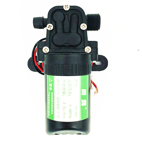 High quality Micro Diaphragm Water Pump DP-521 0.48mpa 3.5L/min DC12V Self-priming Booster Pump Automatic Switch ► Photo 1/2