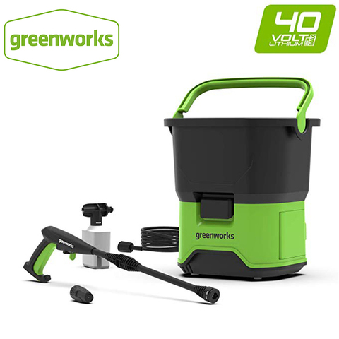 GREENWORKS 5104507 GDC40 Portable Cordless Electric Pressure Washer 650W 40V Multifunction Green Washer For Car Boat Deck Etc ► Photo 1/5