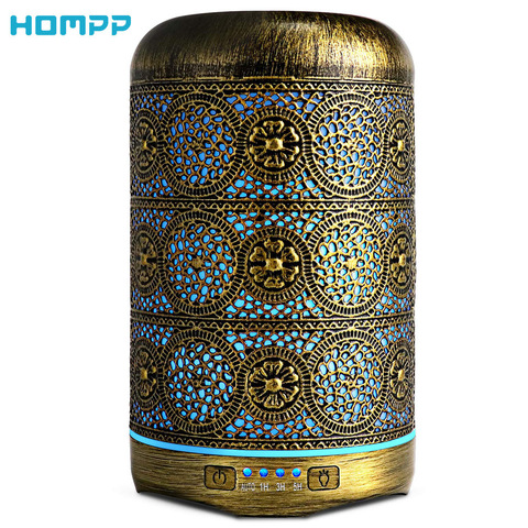 Metal Aromatherapy Machines 260ml Essential Oils Diffuser Air Humidifier 7 Colors Night Light Auto Shut Off Timer Office Bedroom ► Photo 1/6