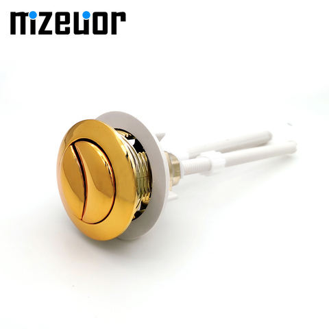 38mm Dual Flush Toilet Tank Gold colour Button Round shape Toilet Push Buttons Bathroom Accessories ► Photo 1/5