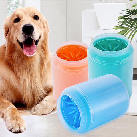 Dog Paw Cleaner Cup Soft Silicone Combs Portable Outdoor Pet towel Foot Washer Paw Clean Brush Quickly Wash Foot Cleaning Bucket ► Photo 1/6