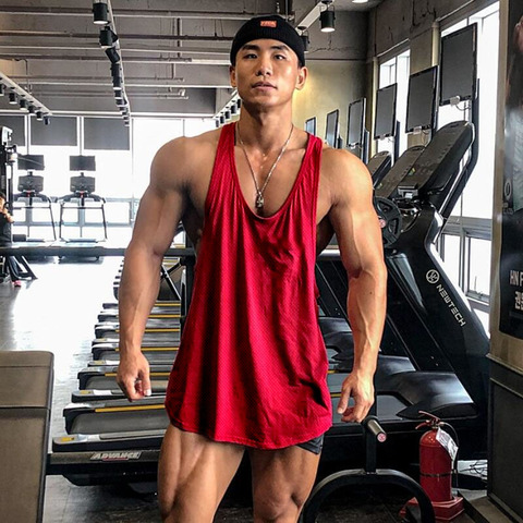 New Summer Brand Vest Mesh Gym Clothing Mens Tank Tops Sleeveless Shirt  Bodybuilding Equipment Fitness Men's Stringer Tanktop - Price history &  Review, AliExpress Seller - Muscleguys Official Store