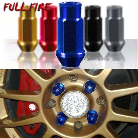 Spec Racing Aluminium alloy Wheel Lug Nuts Screw M12x1.5/1.25 Length 50mm/40mm for 95% cars 20 pieces/set ► Photo 1/5