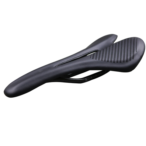 2022 new 139g Carbon Fiber Road Mtb Saddle Use 3k T800 Carbon Material Pads Super Light Leather Cushions Ride Bicycles Seat ► Photo 1/6