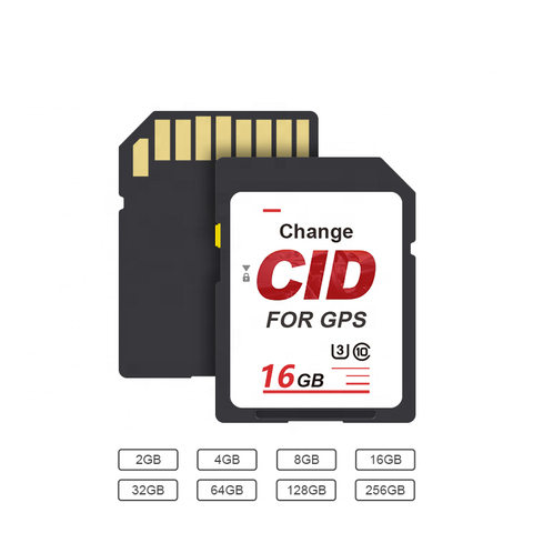 CID map OEM/ODM black 16GB chang CID SD card 32GB memory card UHS-I flash 512MB 128GB 512GB high speed up to 85 navigatio card ► Photo 1/6