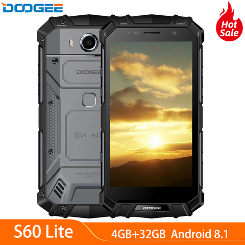 DOOGEE S60 Lite IP68 Waterproof Rugged  Mobile Phone MT6750T Octa Core 4GB+32GB 5.2 Inch TouchScreen NFC Smartphone Android 7.0 ► Photo 1/6