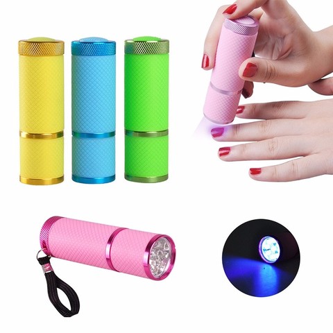 Biutee Nail Dryer Mini LED Flashlight UV Lamp Portable For Nail Gel Fast Dryer Cure 4 Colors Choose Nail Gel Cure Manicure Tool ► Photo 1/6