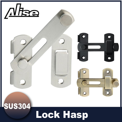 304 Stainless Steel Hasp Latch Lock Gate Latches Door Lock Sliding Window Door Lock Handle Door Latch Home Hardware ► Photo 1/6