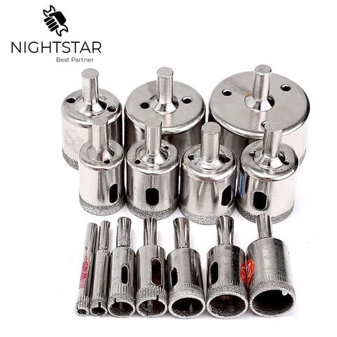 15Pcs 6mm-50mm Diamond Holesaw Drill Bit Tool for Ceramic Porcelain Glass Marble 6/8/10/12/14/16/18/20/22/25/26/28/30/40/50m ► Photo 1/1