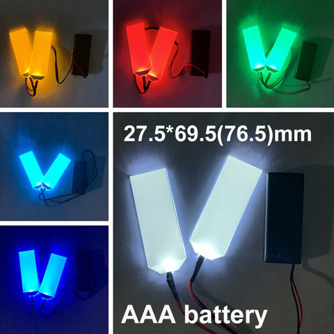 AAA Battery 27.5X69.5(76.5)mm Halloween Mask DIY LED Light Eyes Kits for Helmet Cosplay Modified Masks Accessories Props ► Photo 1/6