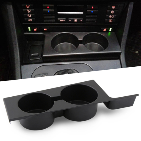 Black Front Car Cup Holder Car Accessories for BMW E39 5-Series 1997-2003 Plastic Black Portable Car Front Cup Holder ► Photo 1/5