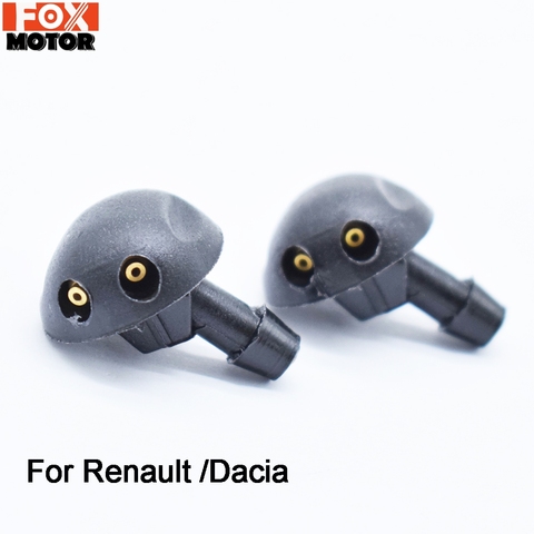 2Pcs For Renault Megane MK1 1995 - 2002 Scenic I For Dacia Logan Sandero Duster 04 - 11 Front Windscreen Washer Jet Nozzle Spray ► Photo 1/6