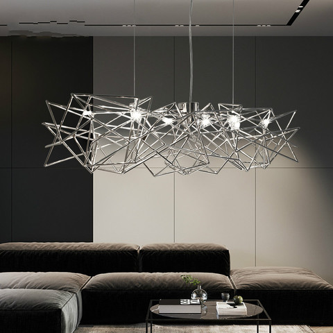 Nordic modern restaurant led chandeliers novelty luxury art bar decoration lighting minimalist living room bar hanging lights ► Photo 1/5