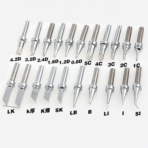 10pcs/lot 200-B,I,K,2C,1.6D,4C,1.2D,IC,3C,2.4D Soldering Tip Solder Iron Bits for Quick 203H Soldering Station Diy Repair ► Photo 1/1