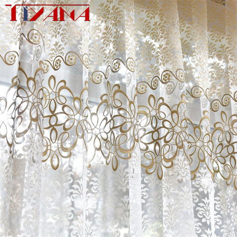 Best Selling Ready Made Curtains For Living Room Bedroom Bay Window Kitchen Short Sheer Tulle Curtain Modern Home Decor L39#4 ► Photo 1/6