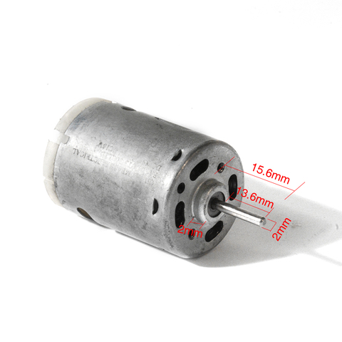 RS385 high torque small motor micro DC motor strong magnetic carbon brush 24V 9000RPM turn ► Photo 1/1