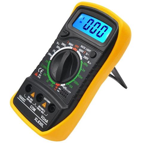 Digital Multimeter Xl830l Portable High Precision Digital Display Universal Strap Backlight Electric Multifunction Meter ► Photo 1/6