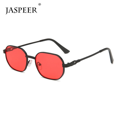 JASPEER  Punk Oval Sunglasses Men Retro Steampunk Classical Metal Frames Goggle UV400 Driving Sun Glasses ► Photo 1/6