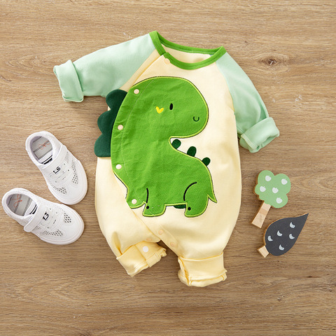 Newborn Baby Boy Clothing Organic Cotton Overalls Children New Born Girl Clothes Romper Infant Jumpsuit Dinosaur Costume Onesie ► Photo 1/6