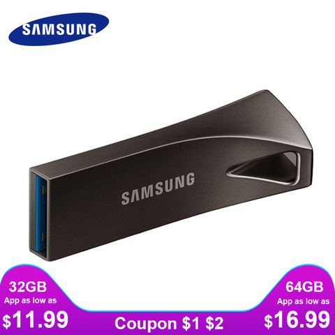 SAMSUNG USB Flash Drive Disk 32G 64G 128G 256G USB 3.1 Metal Mini Pen Drive Pendrive Memory Stick Storage Device U Disk ► Photo 1/3