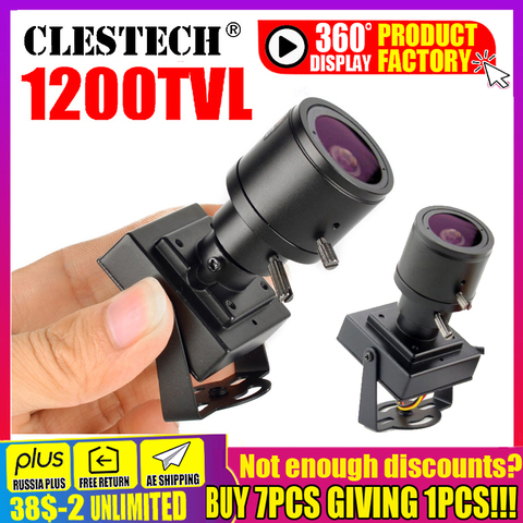 3.28 Mini Zoom Camera 2.8mm-12mm 1200TVL HD Zoom Manual focusing Djustable Lens Metal security surveillance vidicon Micro video ► Photo 1/6