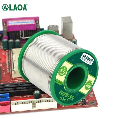 LAOA 0.8mm 99.3% Tin Contained High Purity Tin Wire Active Lead-free Solder Wire with Rosin Core for Electric Soldering Iron ► Photo 1/6