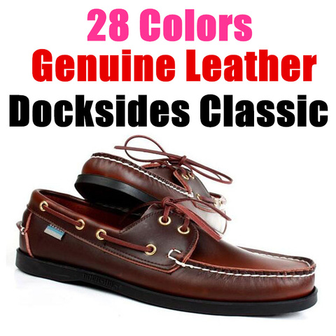 Men Genuine Leather Driving Shoes,New Fashion Docksides Classic Boat Shoe,Brand Design Flats Loafers For Men Women 2022A008 ► Photo 1/6