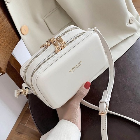 Fashion Design PU Leather Crossbody Bags For Women Luxury Korean