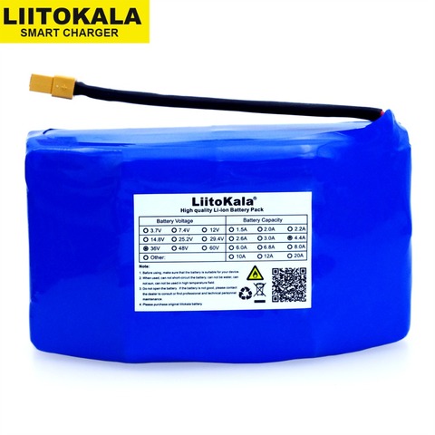 liitokala Original 36V 4.4Ah high drain 2 wheel electric scooter self balancing lithium battery pack ► Photo 1/6