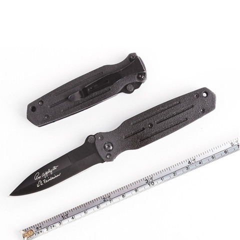 Hot sale High quality M015 Pocket EDC Camping Survival Tool Folding Knife 5Cr13MoV Blade Ebony Handle Gift tool ► Photo 1/6