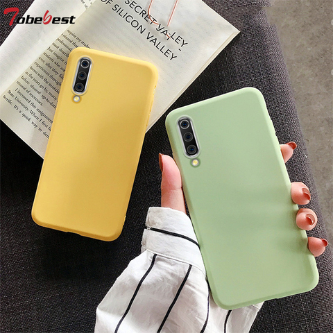 Soft Silicone Case For Samsung Galaxy A10 A10E A20E A20 A30 A40 A50 A60 A70 A80 A7 A9 2022 A750 Candy Color Matte TPU Cover ► Photo 1/6